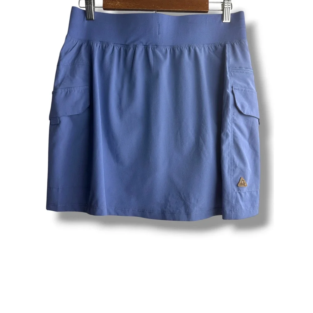 Gerry Skort Women Medium Blue Cargo Pockets Active Hiking Drawstring